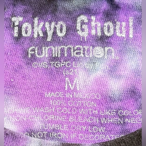 Tokyo Ghoul Anime Tie-Dye T-Shirt Size Medium Hot Topic - Picture 2 of 2